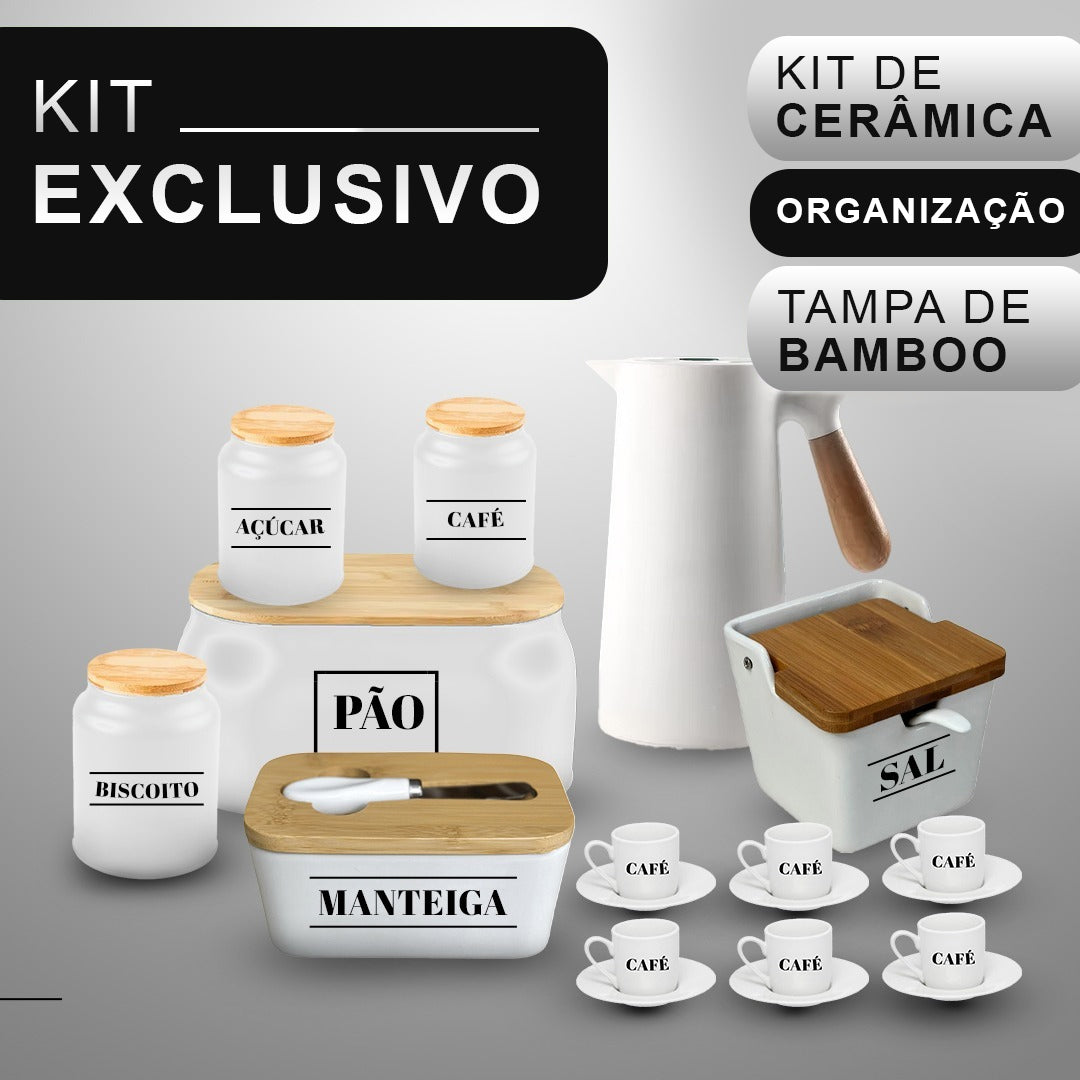 Kit Organização Premium de Cerâmica
