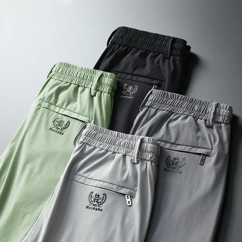 [KIT 5 CALÇAS] - Calça Masculina em Seda Gelo e Poliéster