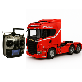 [Oferta de Dia dos Pais] Miniatura Realista de Controle Remoto Caminhão Scania S540 6X4 + Carreta de Brinde (QUEIMA DE ESTOQUE)