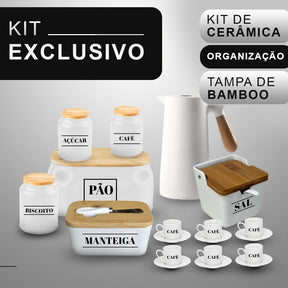 Kit Organização Premium de Cerâmica