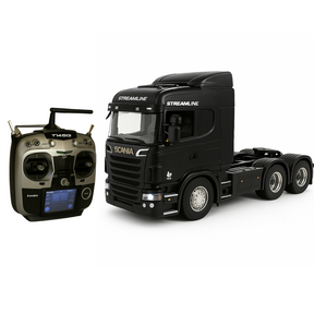 [Oferta de Dia dos Pais] Miniatura Realista de Controle Remoto Caminhão Scania S540 6X4 + Carreta de Brinde (QUEIMA DE ESTOQUE)