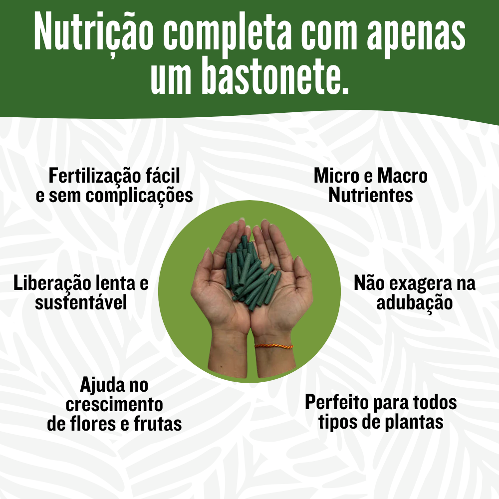 Bastonetes Cresça-Mais para o seu Jardim