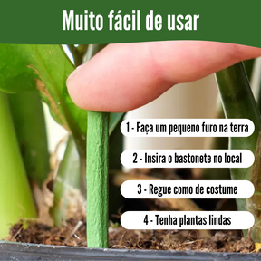 Bastonetes Cresça-Mais para o seu Jardim