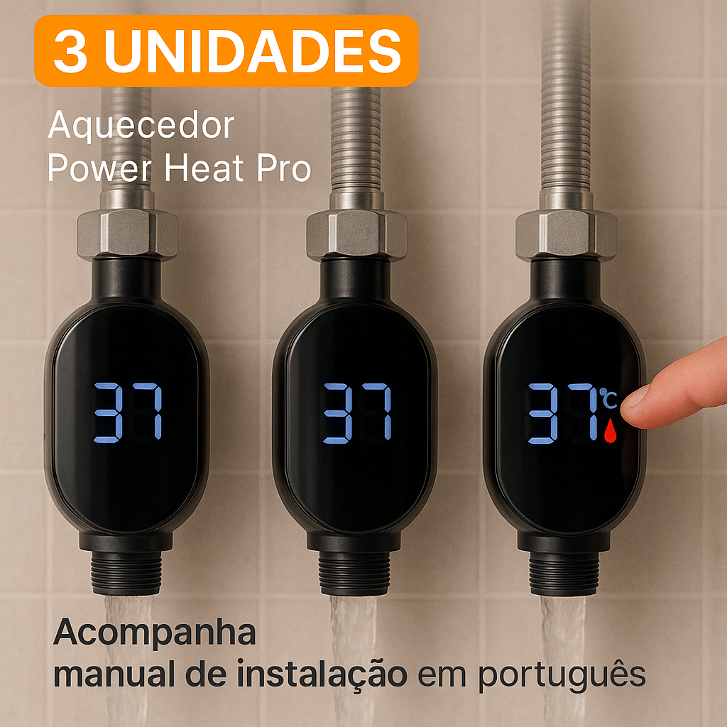 (Pague 1 Leve 3) - Aquecedor de Torneira Potente e Econômico
