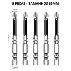 (Pague 5 Leve 20) - Ponteira Magnética Phillips em Aço Tungstênio