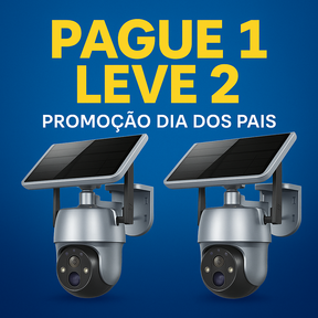 Câmera Solar Vision 360° - (Pague 1 Leve 2)