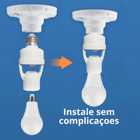 Sensor De Presença Com Fotocélula Para Lâmpada Soquete