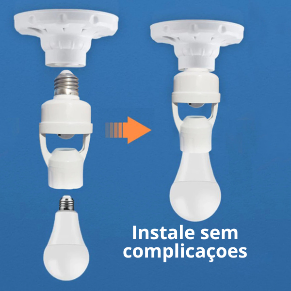 Sensor De Presença Com Fotocélula Para Lâmpada Soquete