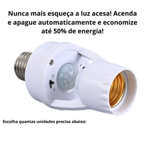 Sensor De Presença Com Fotocélula Para Lâmpada Soquete