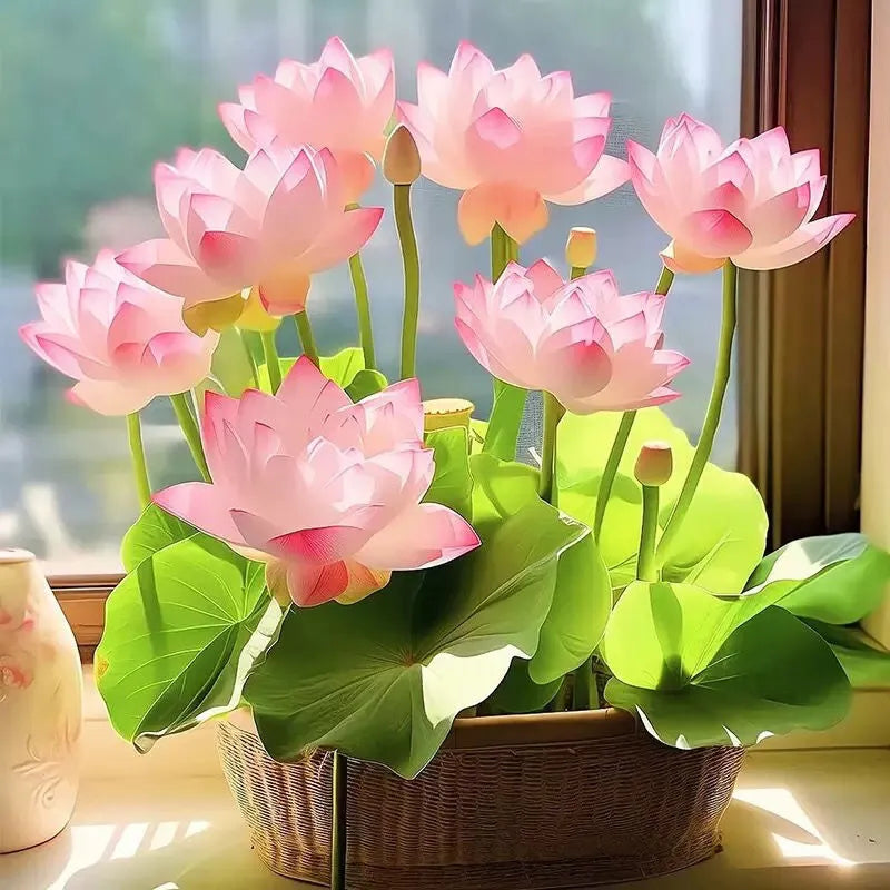 🌸 Mudas da Flor de Lótus Bonsai 💐+ [BRINDE ESPECIAL]