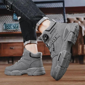 [Oferta de Dia dos Pais] Kit Bota Militar Warrior Masculina de Couro Legitimo + 3 BRINDES: Cinto, Relógio e Carteira