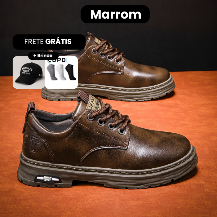 Tênis LondMax Ortopédico - Brindes ( Boné Casual + 5 pares de meia)