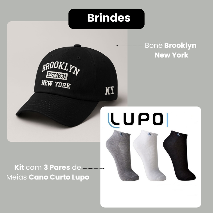 Tênis LondMax Ortopédico - Brindes ( Boné Casual + 5 pares de meia)