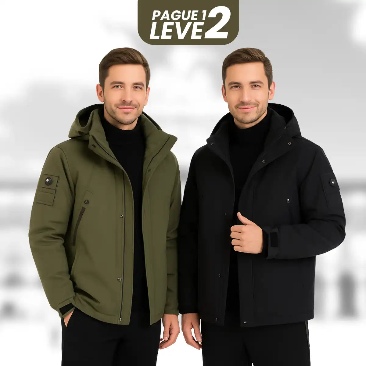 Jaqueta Masculina com Forro Térmico - [COMPRE 1 LEVE 2]